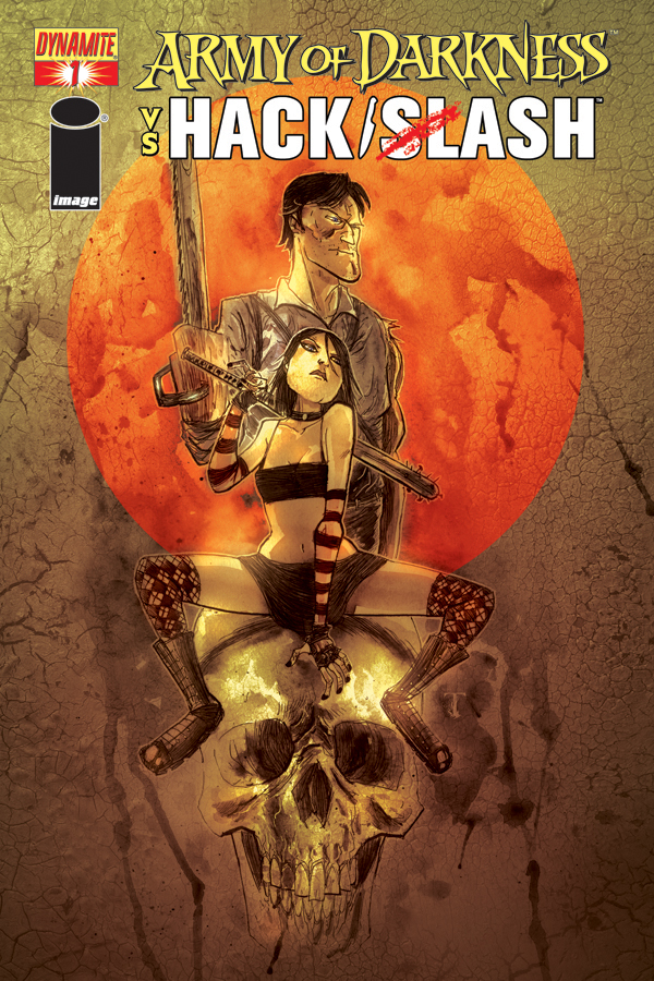 Army of Darkness vs. Hack/Slash #1 Templesmith Cover