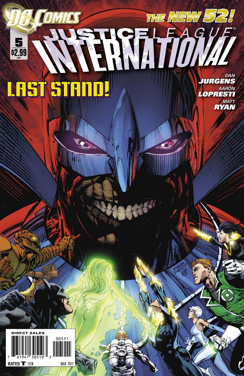 DC Comics New 52: Justice League International #5 Cover (2012)