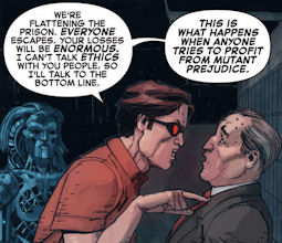 Cyclops' bottom line.