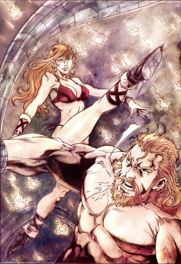 Barbarian #4 written by Scott Amundson and drawn by Jim Lai