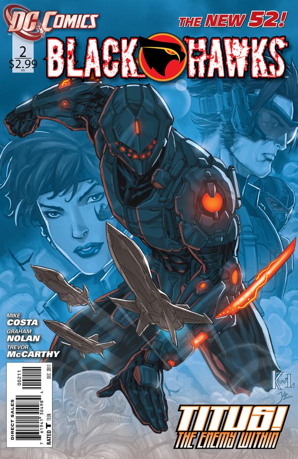 DC Comics New 52: Blackhawks #2 written by Mike Costa.
