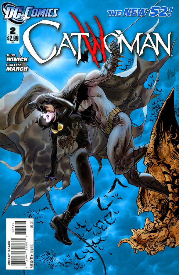DC Comics New 52: Catwoman #2 (2011) written by Judd Winick and drawn by Guillem March.