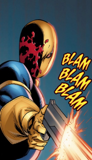 Deathstroke #0 Slade loses his eye