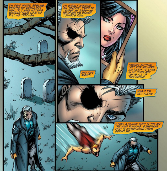 Deathstroke #9 Rob Liefeld : Slade in Graveyard