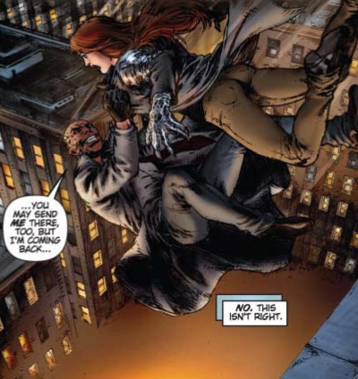 Witchblade: Demon Reborn #2 (of 4) panel with Sara fighting