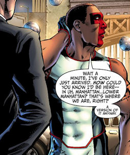 Mr. Terrific comes to Earth 2