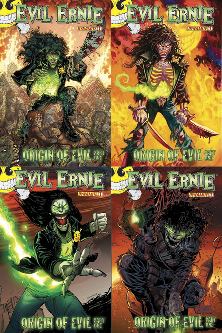 Evil Ernie #1 four covers