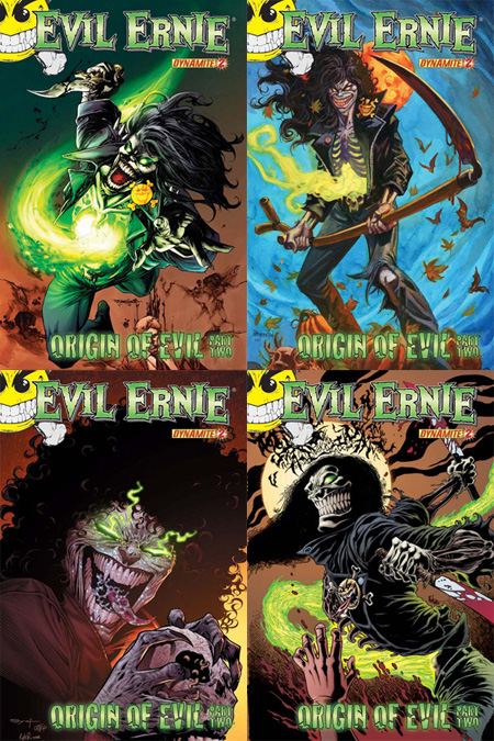 Evil Ernie #2 original and variant covers