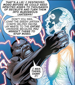 Herein lies the problem. Volthoom's tricks are too overdramatic and unbelievable to really fool John.