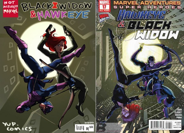 Hawkeye Initiative: Black Widow & Hawkeye