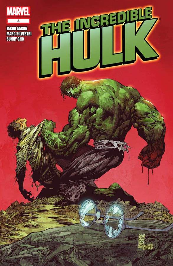 The Incredible Hulk #3 (2011) Cover drawn by Marc Silvestri.