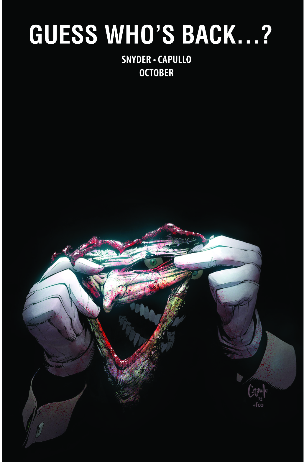 Guess who's back...? Scott Snyder returns the Joker