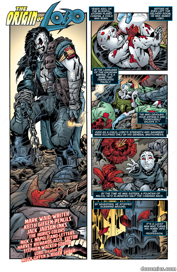 Lobo's origin story page 1