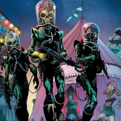 Mars Attacks #1 panel