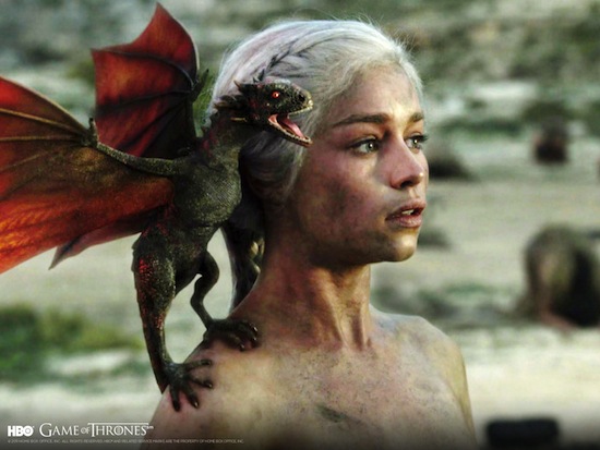 Daenerys Targaryen and a Dragon