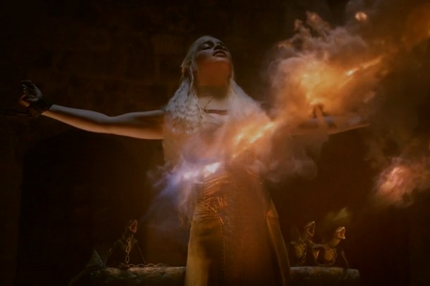 Daenerys Dragons Breathing Fire