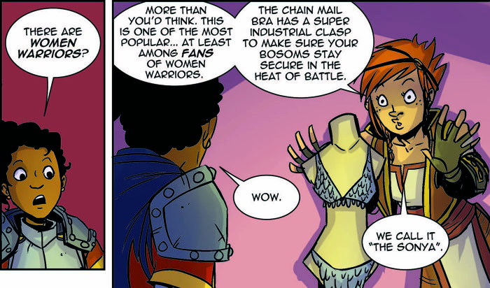 Princeless #3 panel featuring 