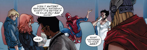 Not exactly preaching to a choir there, Spidey.