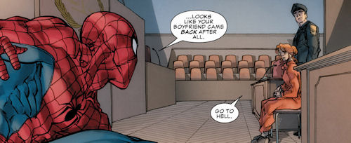This is Spider-Man's classic way with women.