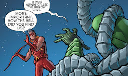 This would be funnier if Green Arrow still had his rivalry, or any relationship at all, with Batman in the New 52.