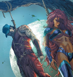 The things Arsenal and Starfire have to do to get in this issue...