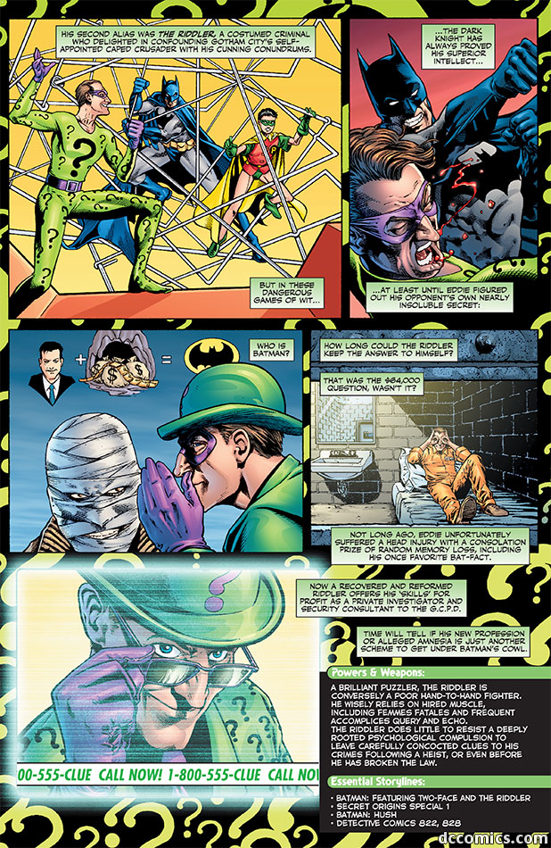 Riddler Biography Comic Page 2