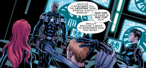 No, his name's still Marcus Johnson. Nick Fury is taken by a non-stupid idea for a character.