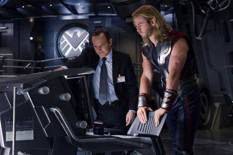 Agent Coulson and Thor