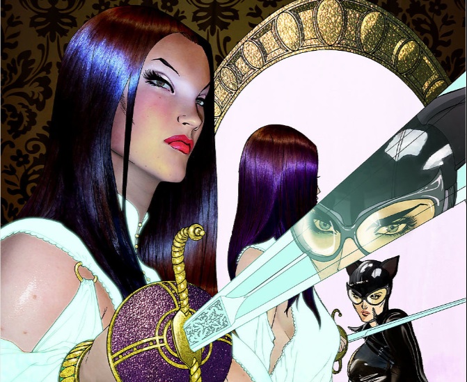 Gotham City Sirens #16 Cover: Talia al Ghul and Catwoman