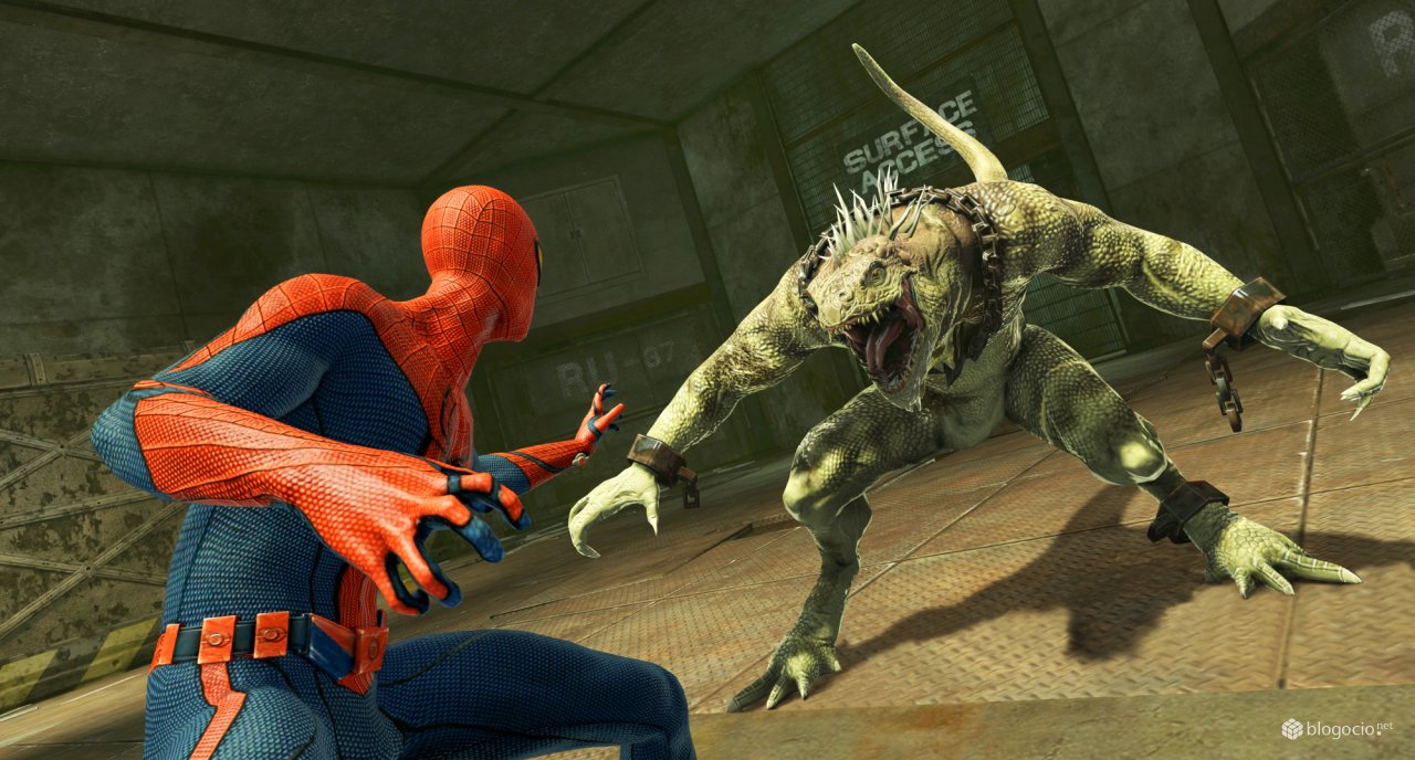 The Amazing Spider-Man Spider-Man versus Iguana game footage
