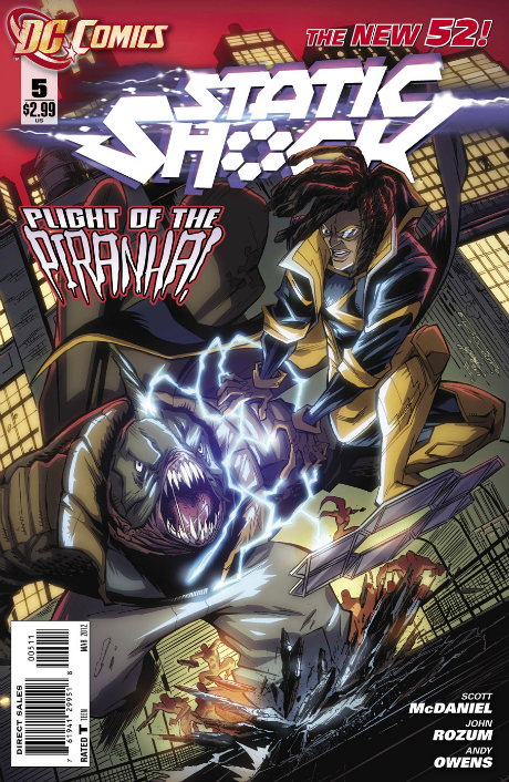 DC Comics New 52: Static Shock #5 Cover (2012)
