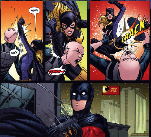 Stephanie Brown kicks ass as Batgirl