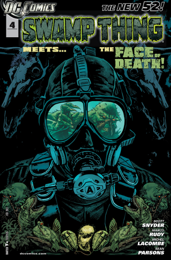 DC Comics New 52: Swamp Thing #4 (2011) cover by Yanick Paquette, written by Scott Snyder.