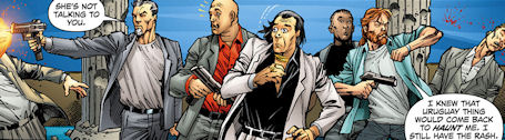 Slade Wilson and Alex Fairchild, partners in ass-kicking