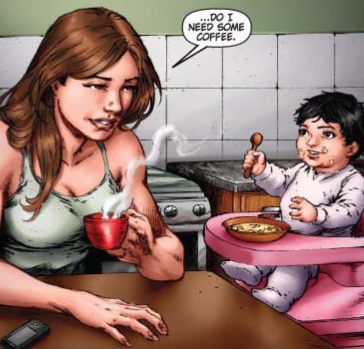 Witchblade: Demon Reborn #2 (of 4) panel with Sara and Hope