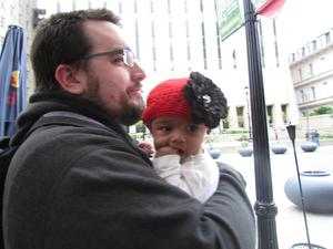 Jeremy Whitley with his daughter