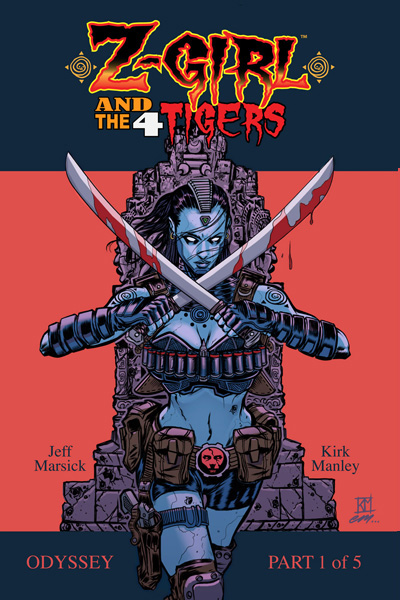 Z-Girl and the 4 Tigers Odyssey #1 of 5 (2011) Cover