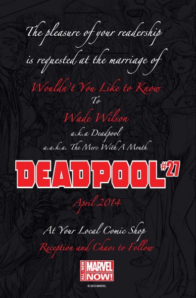 Deadpool Wedding Invitation